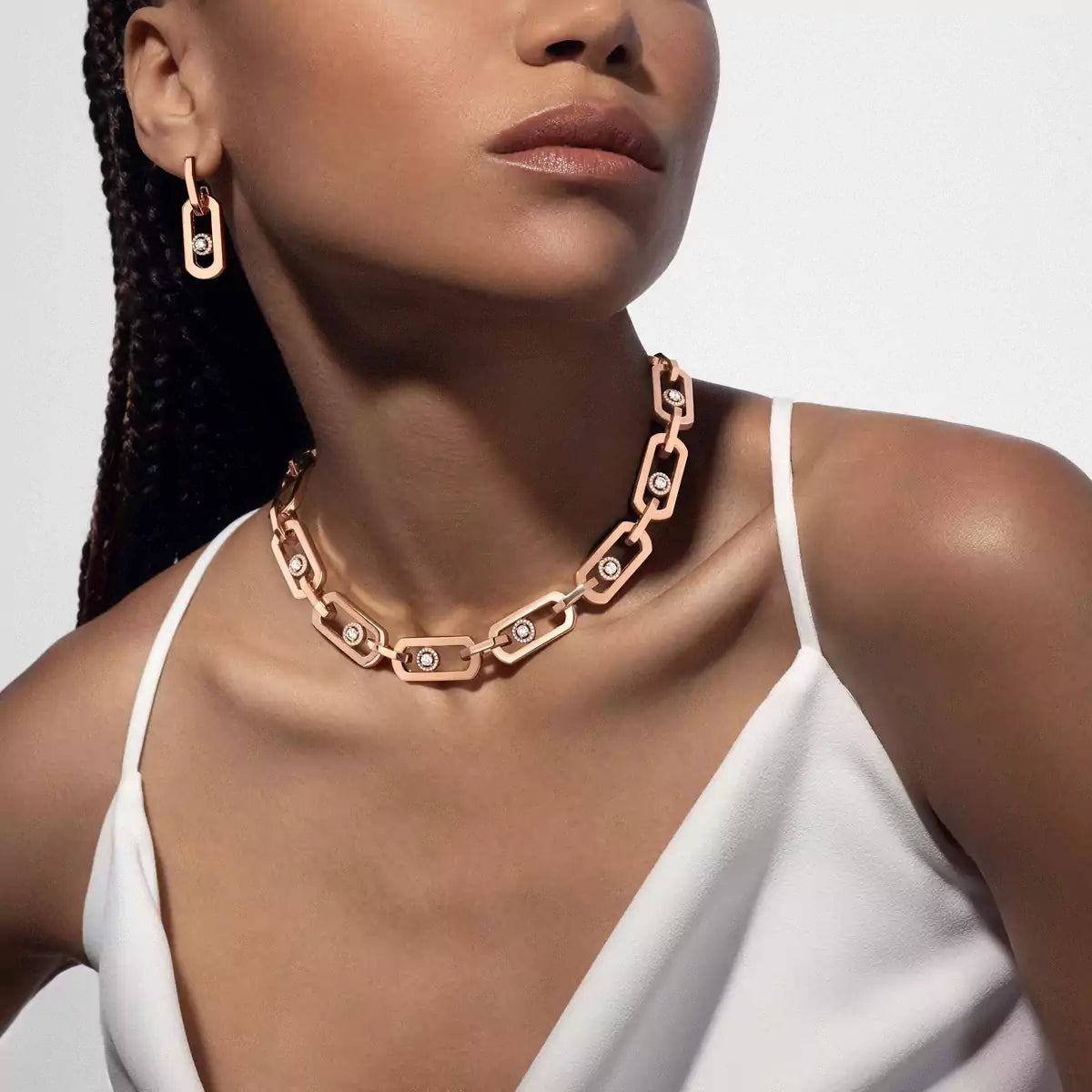 [Imperial] So Move XL Diamond Pendant Earrings
