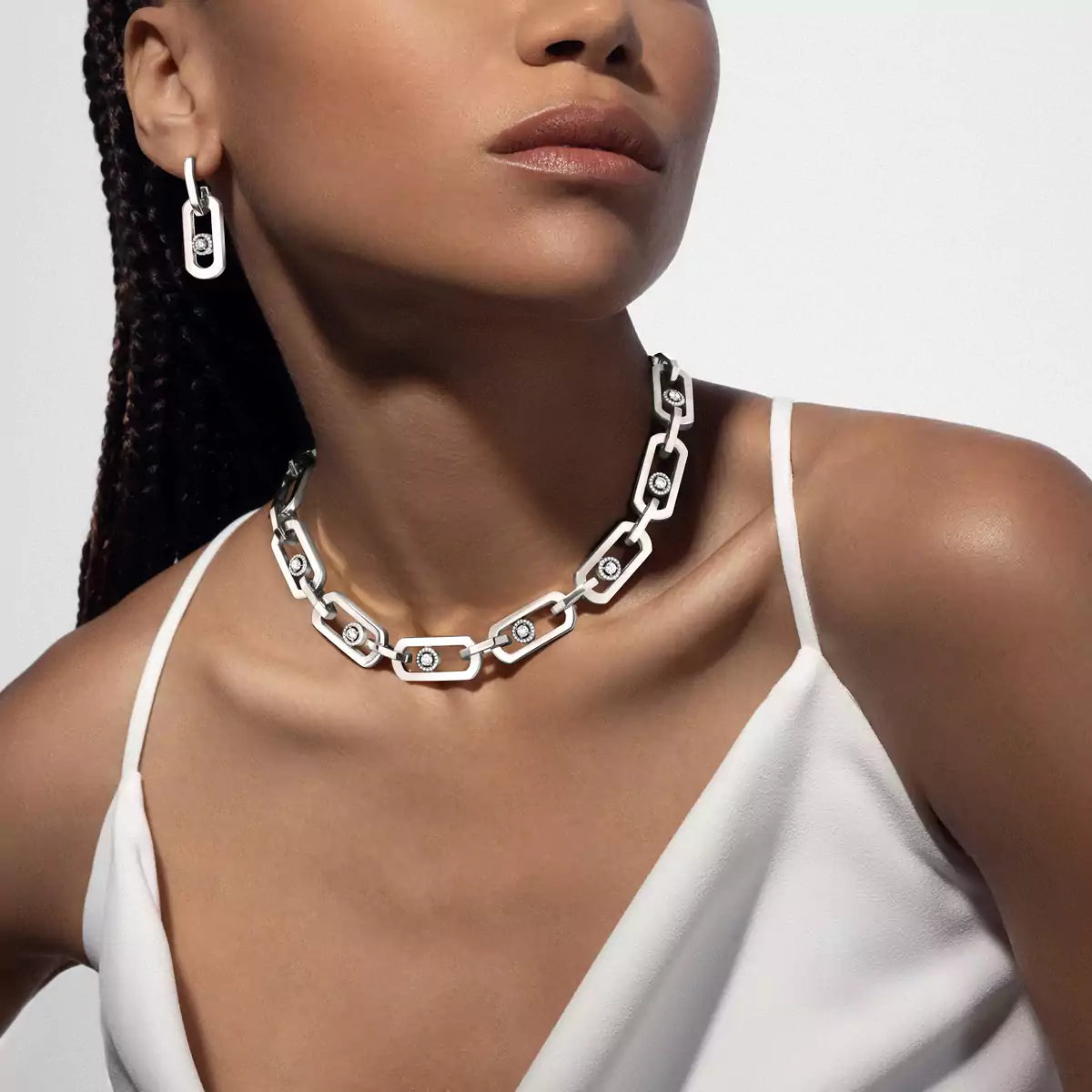 [Imperial] So Move XL Diamond Pendant Earrings