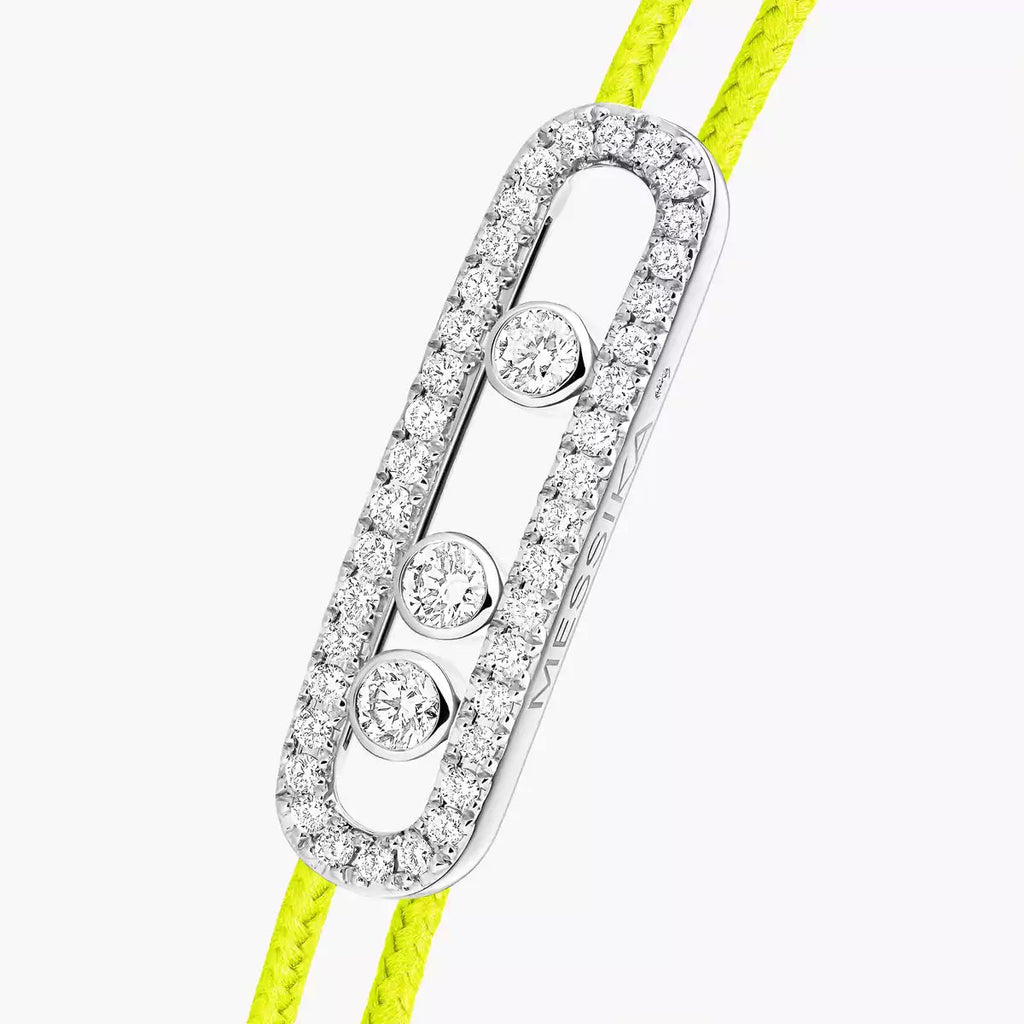 [Imperial] Messika Care(s) pink cord pavé bracelet