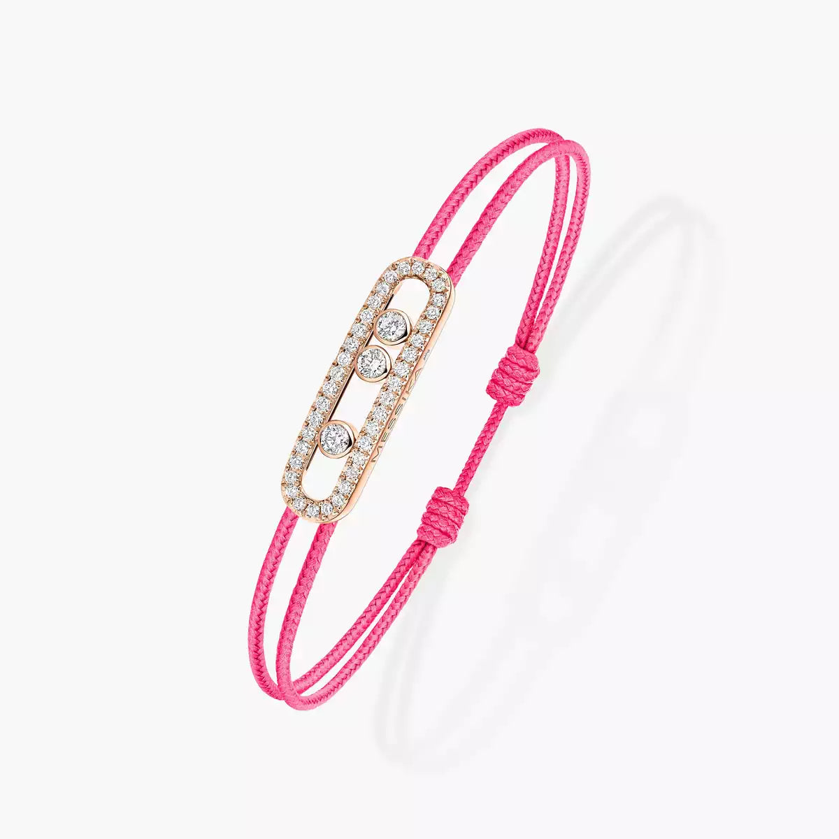 [Imperial] Messika Care(s) pink cord pavé bracelet