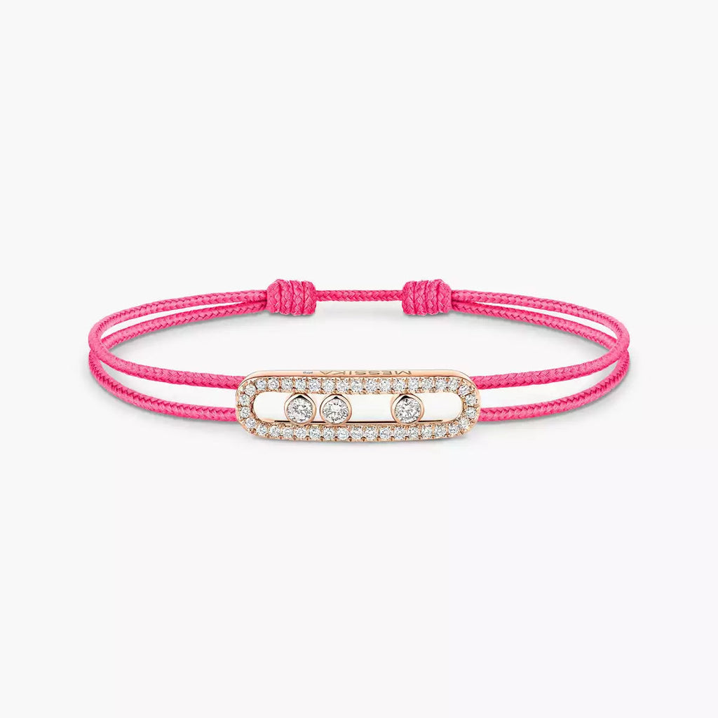 [Imperial] Messika Care(s) pink cord pavé bracelet