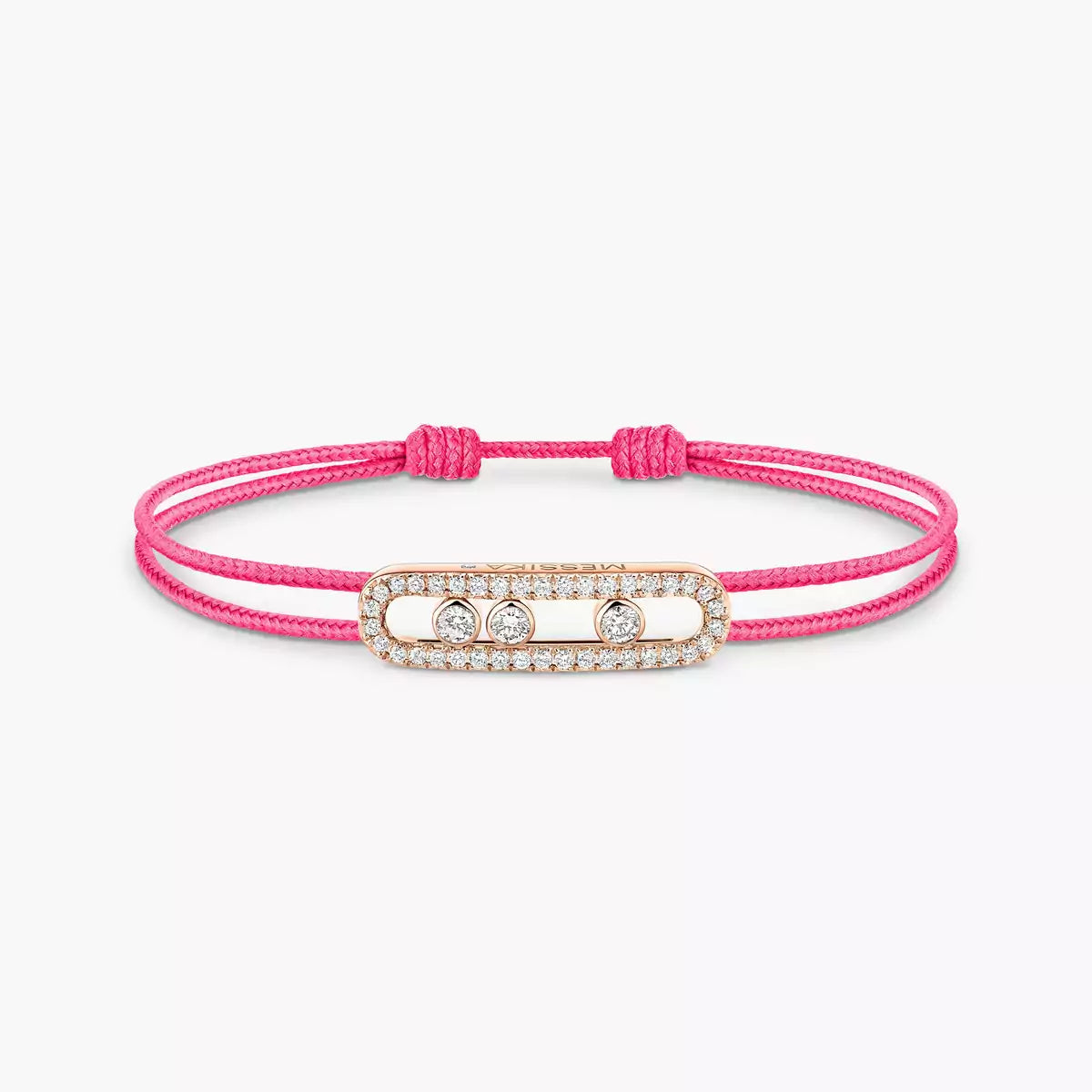 [Imperial] Messika Care(s) pink cord pavé bracelet
