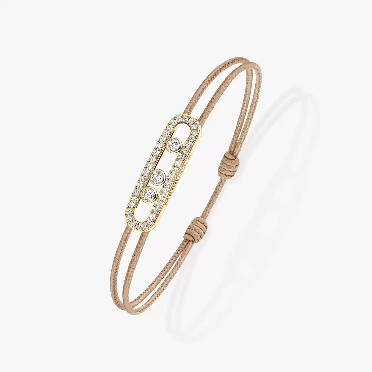 [Imperial] Messika Care(s) pink cord pavé bracelet