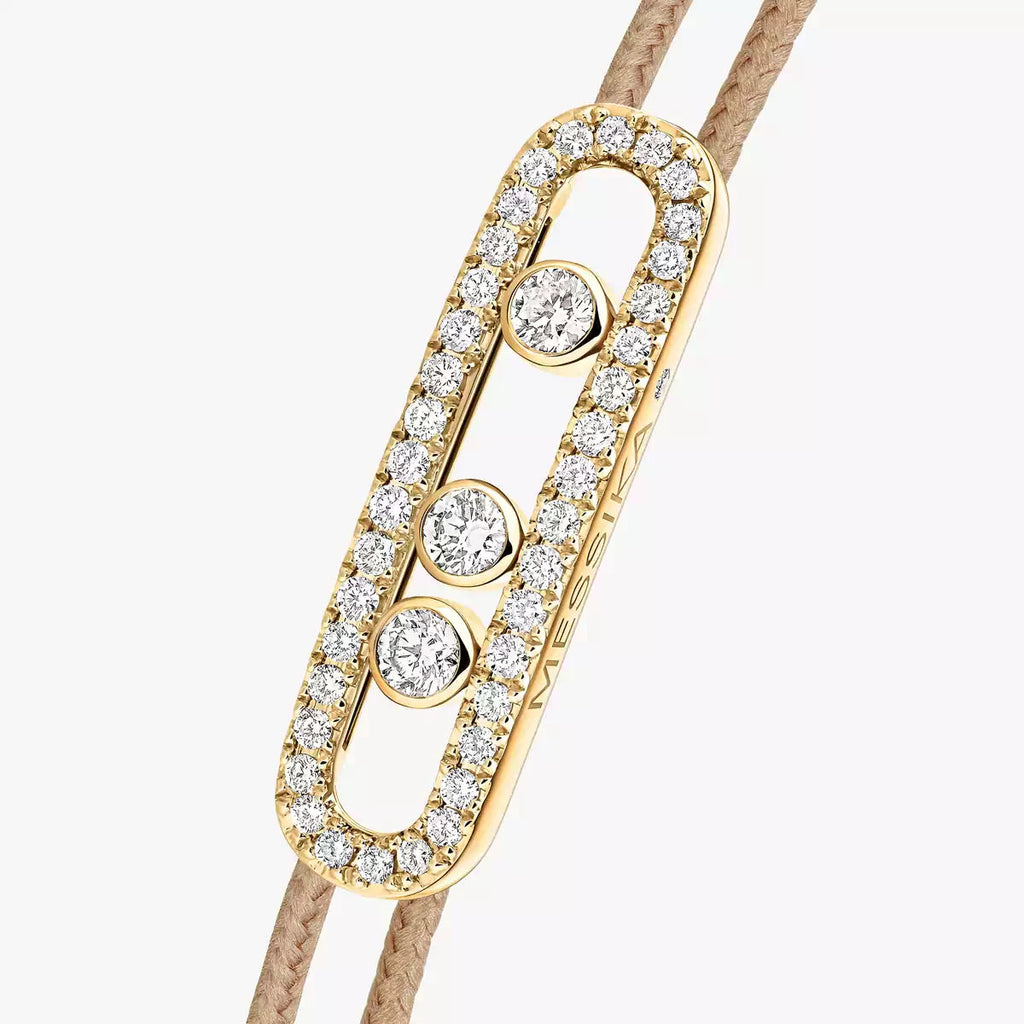 [Imperial] Messika Care(s) pink cord pavé bracelet