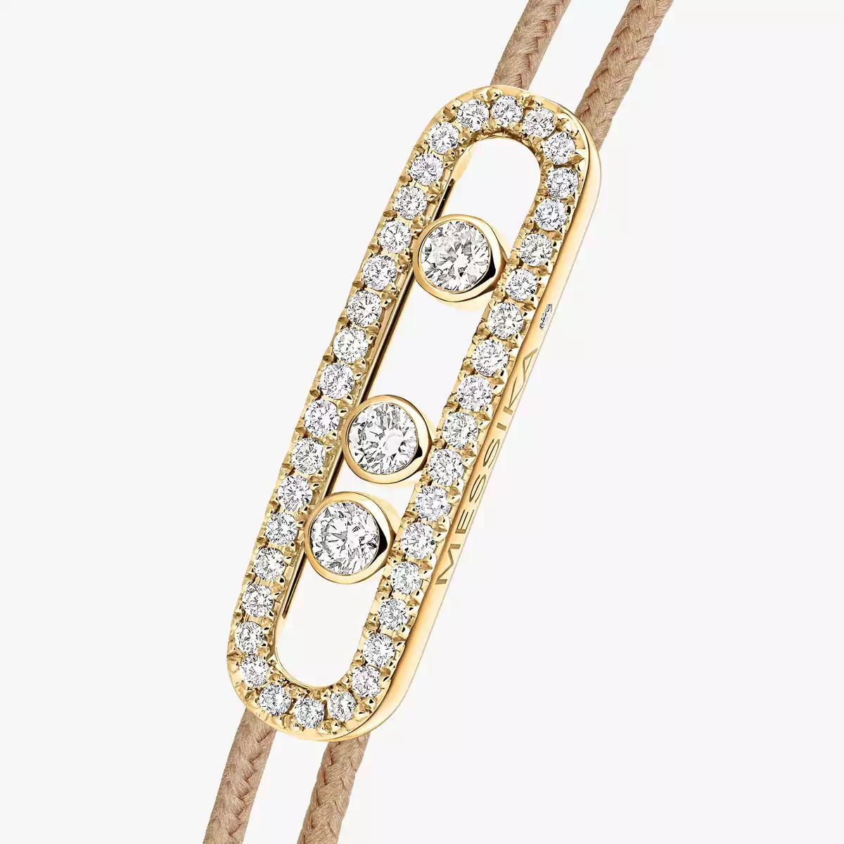 [Imperial] Messika Care(s) pink cord pavé bracelet