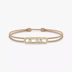 [Imperial] Messika Care(s) pink cord pavé bracelet