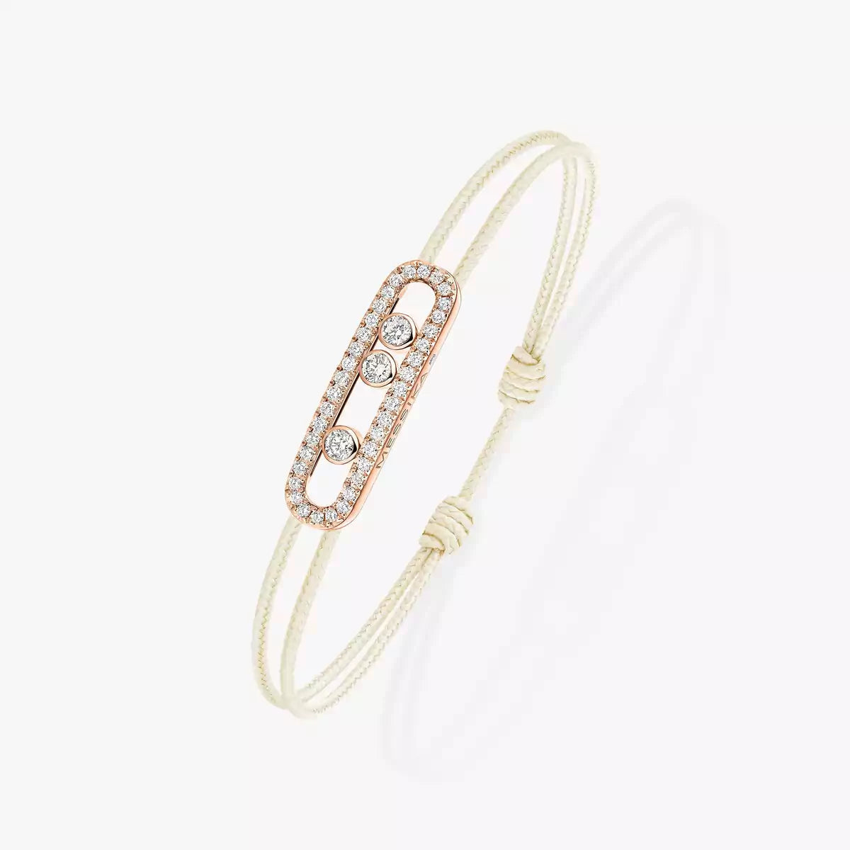 [Imperial] Messika Care(s) pink cord pavé bracelet