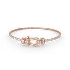 [Imperial] FORCE  HORSESHOE  DIAMOND TENNIS BRACELET