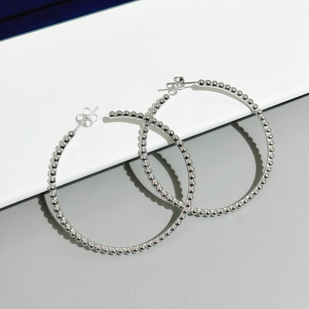 [Imperial]  SMOOTH BEAD STUD EARRINGS
