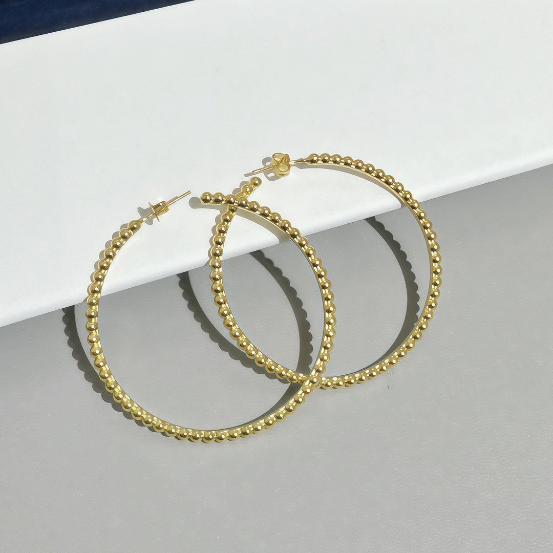 [Imperial]  SMOOTH BEAD STUD EARRINGS