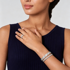 [Imperial]  THREE-ROW DIAMOND RING