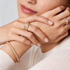 [Imperial]  THREE-ROW DIAMOND RING