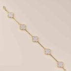 [Imperial]New CLOVER WHITE PEARL MOP 5 MOTIF BRACELET COLLECTION
