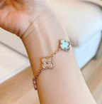 [Imperial]New CLOVER 5 MOTIF GRAY MOP BRACELET COLLECTION