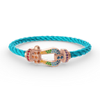 [Imperial] FORCE LARGE HORSESHOE  COLORED DIAMOND BRACELET ROSE GOLD