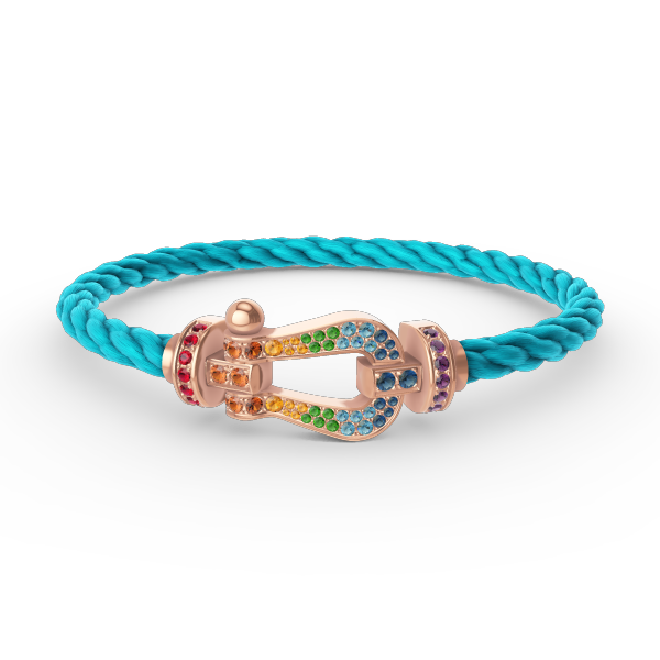 [Imperial] FORCE LARGE HORSESHOE  COLORED DIAMOND BRACELET ROSE GOLD