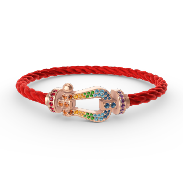 [Imperial] FORCE LARGE HORSESHOE  COLORED DIAMOND BRACELET ROSE GOLD