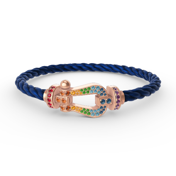 [Imperial] FORCE LARGE HORSESHOE  COLORED DIAMOND BRACELET ROSE GOLD