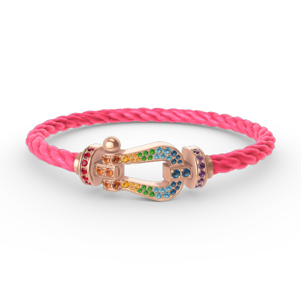 [Imperial] FORCE LARGE HORSESHOE  COLORED DIAMOND BRACELET ROSE GOLD