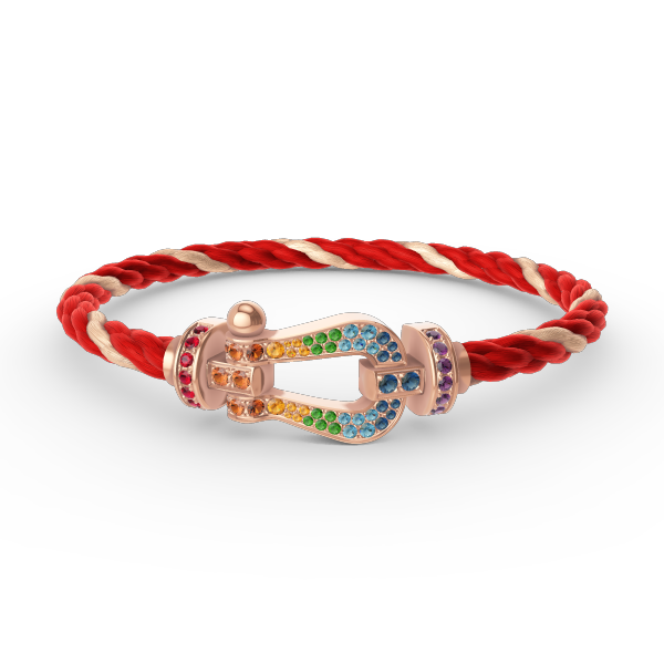 [Imperial] FORCE LARGE HORSESHOE  COLORED DIAMOND BRACELET ROSE GOLD