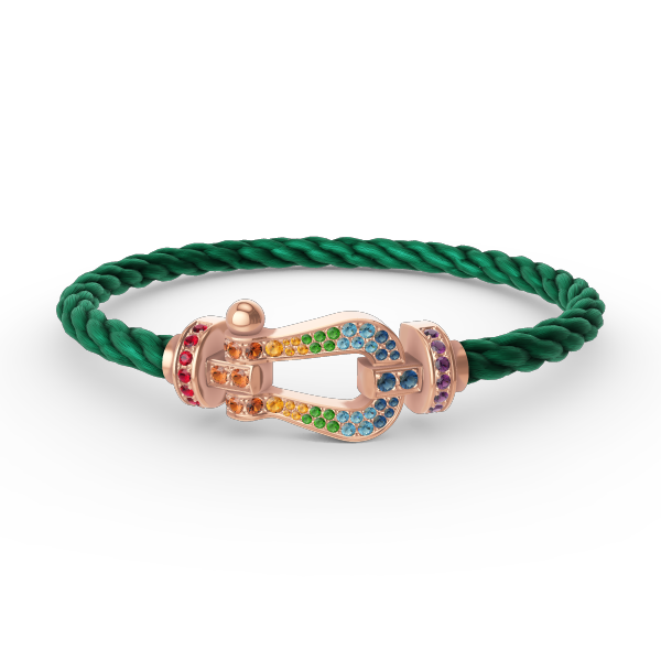 [Imperial] FORCE LARGE HORSESHOE  COLORED DIAMOND BRACELET ROSE GOLD
