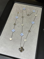 [Imperial] 25 NEW CLOVER 15 MOTIFS PURPLE CHALCEDONY