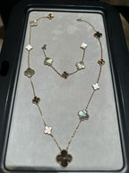 [Imperial] 25 NEW CLOVER 15 MOTIFS GRAY MOTHER-OF-PEARL