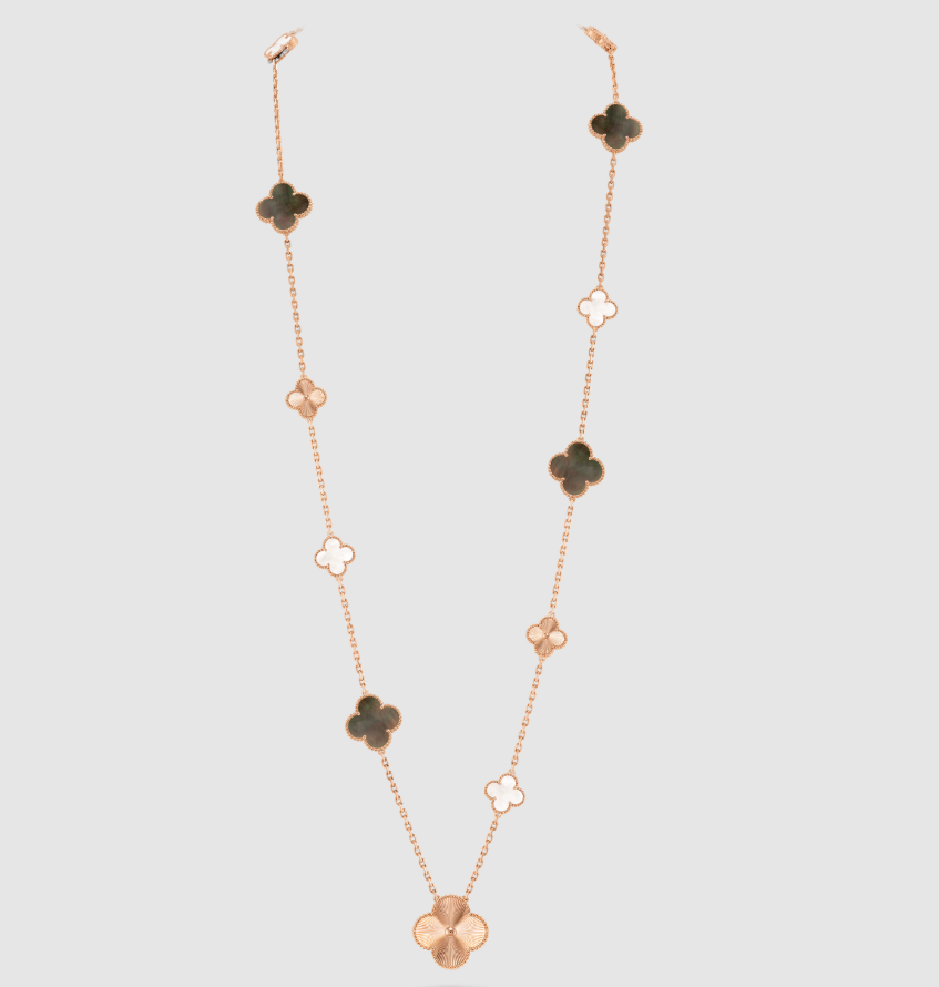 [Imperial] 25 NEW CLOVER 15 MOTIFS GRAY MOTHER-OF-PEARL