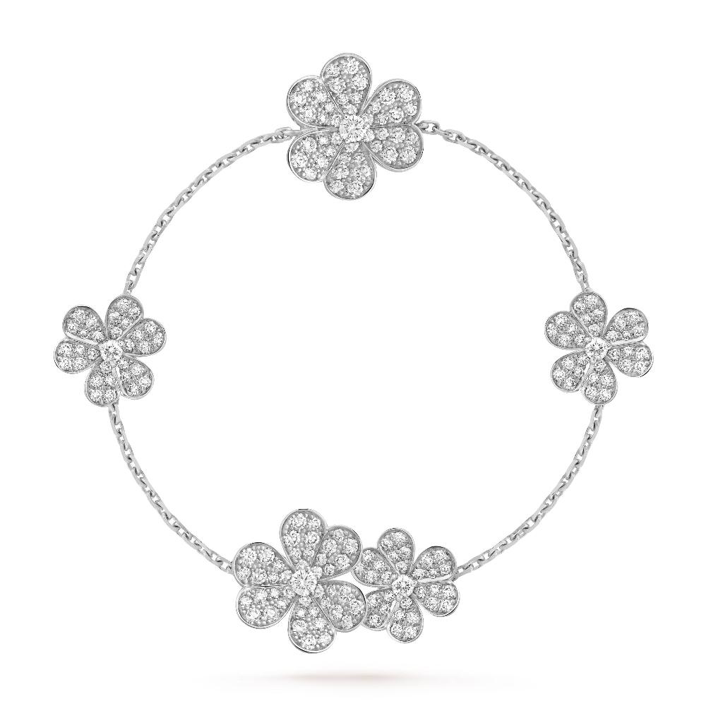 [Imperial] FRIVOLE SILVER 5 FLOWERS BRACELET