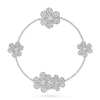 [Imperial] FRIVOLE SILVER 5 FLOWERS BRACELET