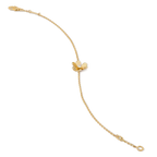 [Imperial] FRIVOLE GOLD FLOWER PINK MALACHITE BRACELET