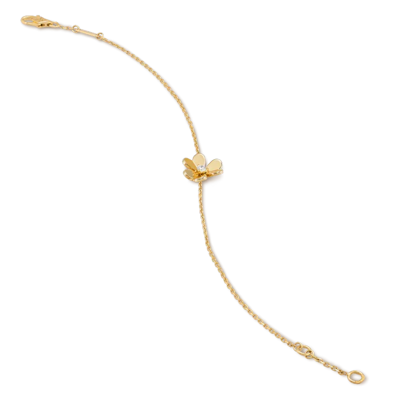 [Imperial] FRIVOLE GOLD FLOWER PINK MALACHITE BRACELET