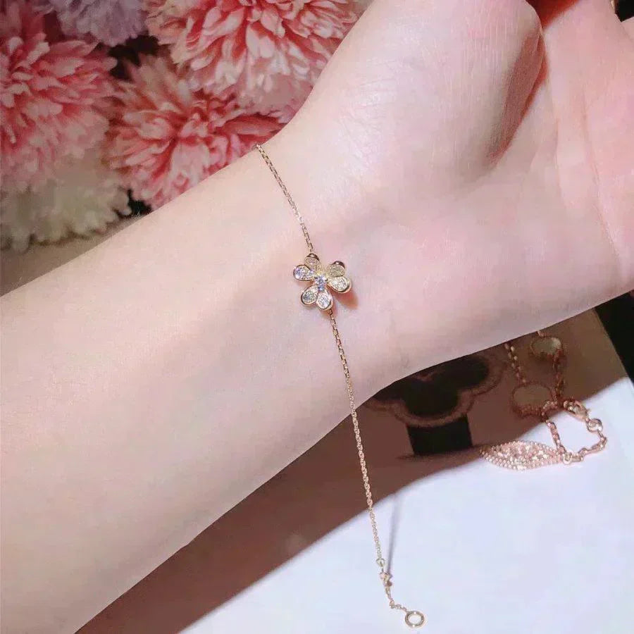 [Imperial] FRIVOLE GOLD FLOWER DIAMOND BRACELET