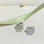 [Imperial] FRIVOLE SILVER FLOWER DIAMOND EARRINGS
