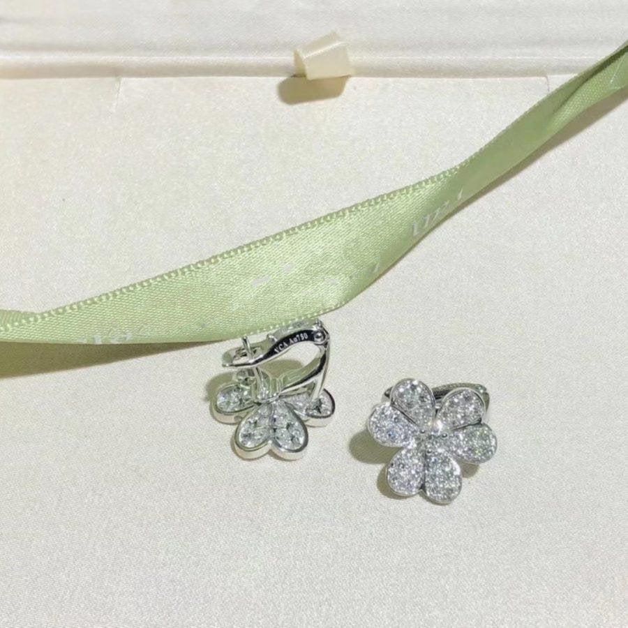 [Imperial] FRIVOLE SILVER FLOWER DIAMOND EARRINGS