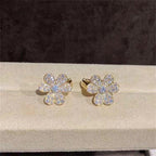 [Imperial] FRIVOLE GOLD FLOWER DIAMOND EARRINGS