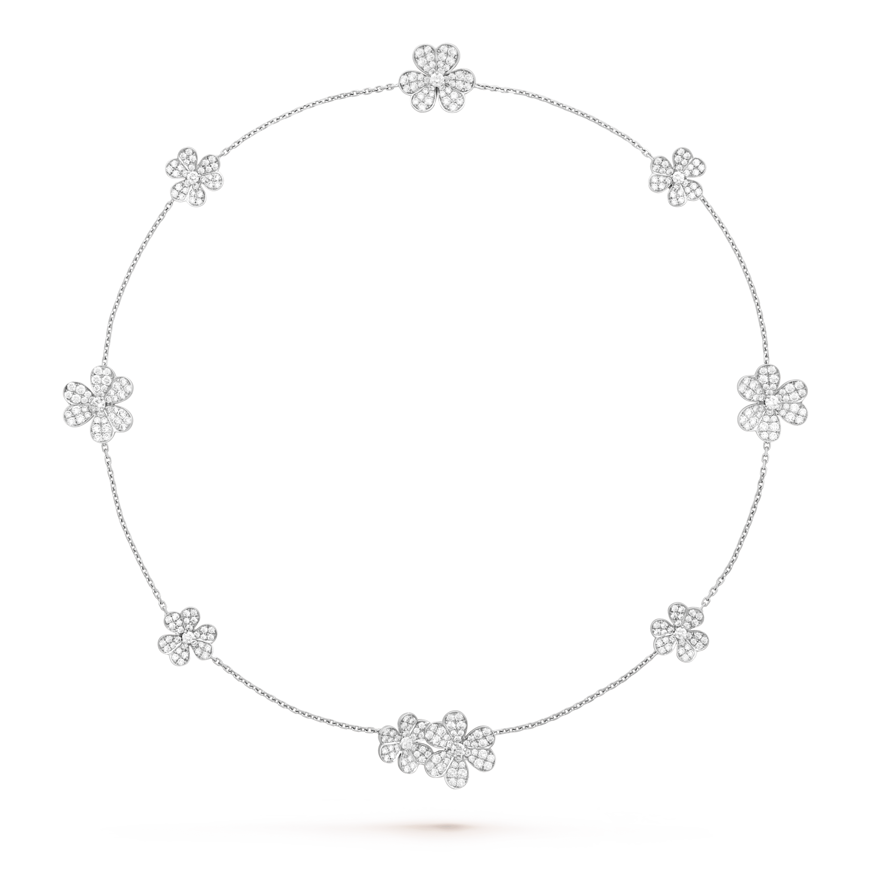 [Imperial] FRIVOLE SILVER 9 FLOWERS NECKLACE