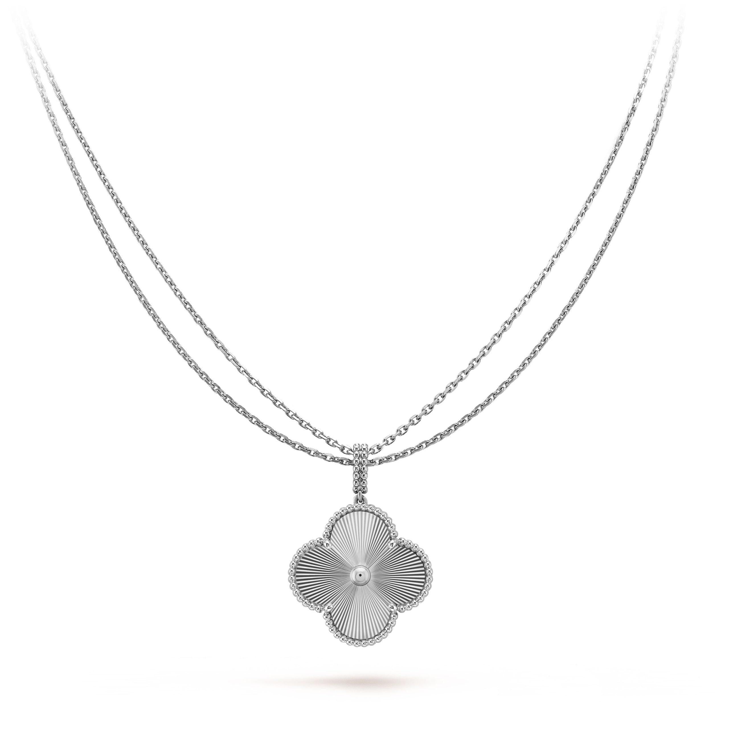 [Imperial] CLOVER 25MM SILVER BIG CLOVER NECKLACE