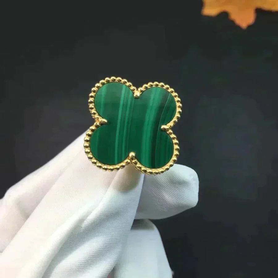 [Imperial] CLOVER MALACHITE RING