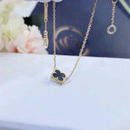 [Imperial] CLOVER ONYX SINGLE FLOWER BRACELET