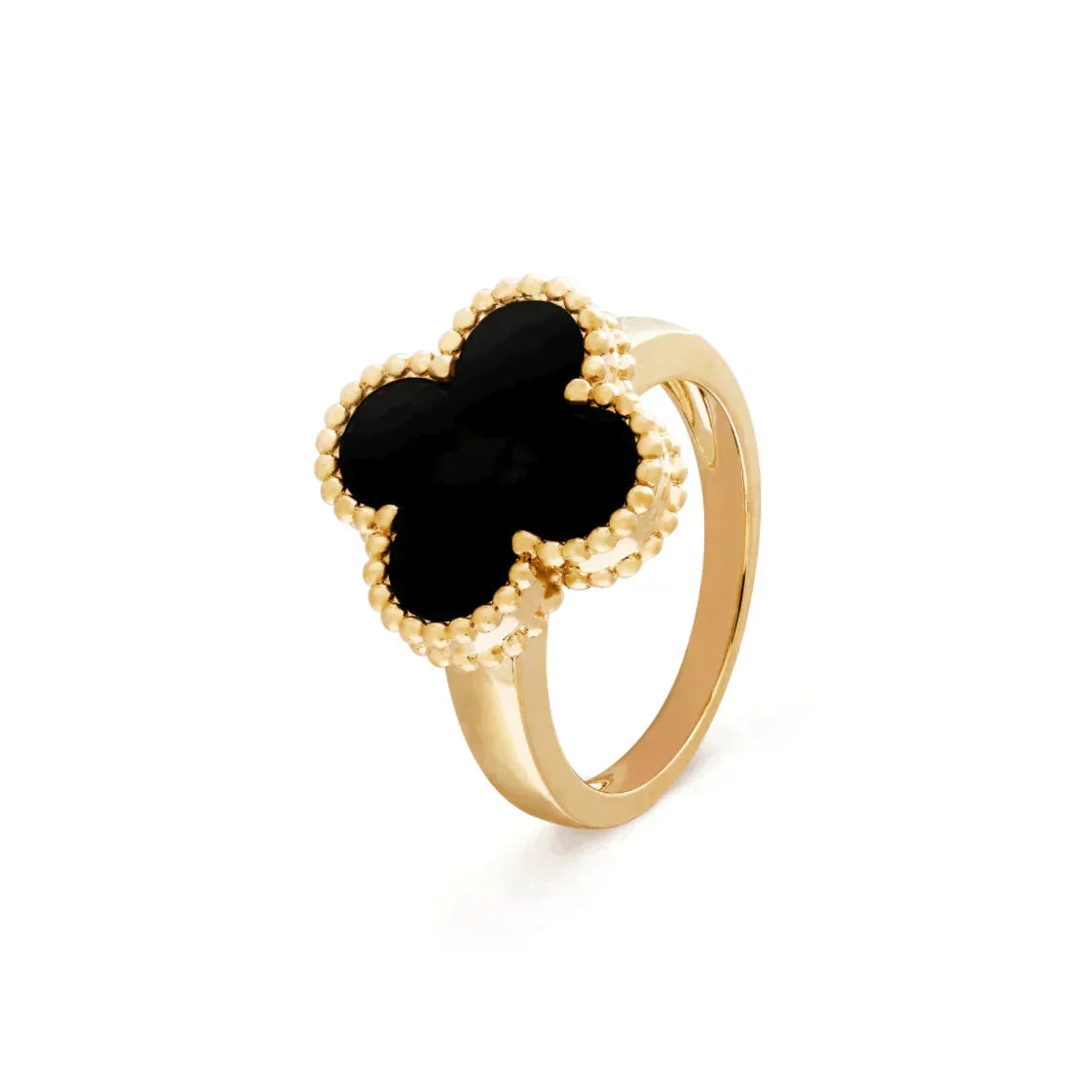 [Imperial] CLOVER ONYX RING