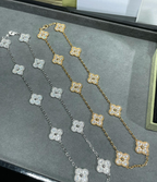 [Imperial]CLOVER 10 MOTIFS FULL DIAMOND NECKLACE