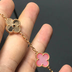 [Imperial]New  CLOVER 5 MOTIFS  PINK MOP BRACELET COLLECTION