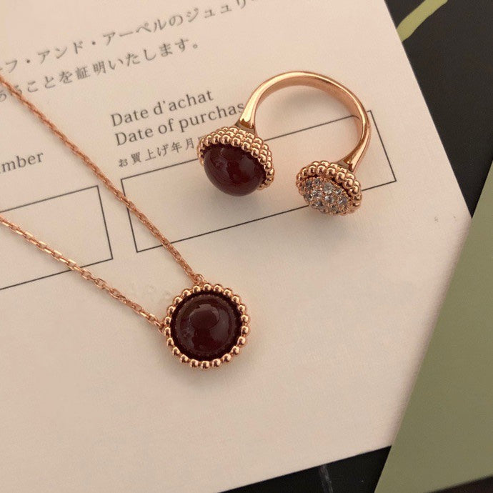 [Imperial] PERLEE COULEURS DIAMOND ROSE GOLD BETWEEN THE FINGER RING