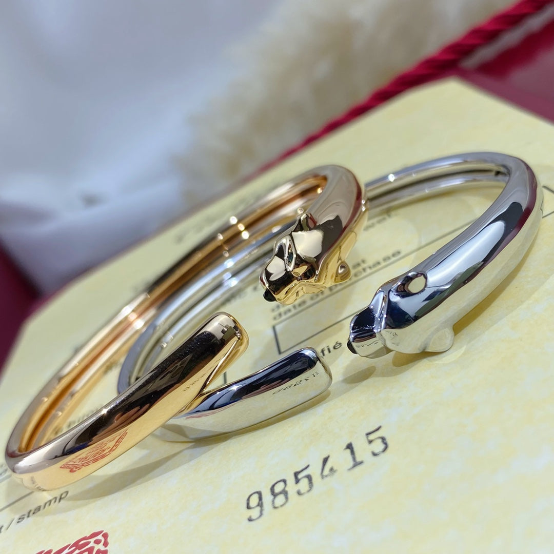 [Imperial] PANTHERE SILVER OPEN BRACELET