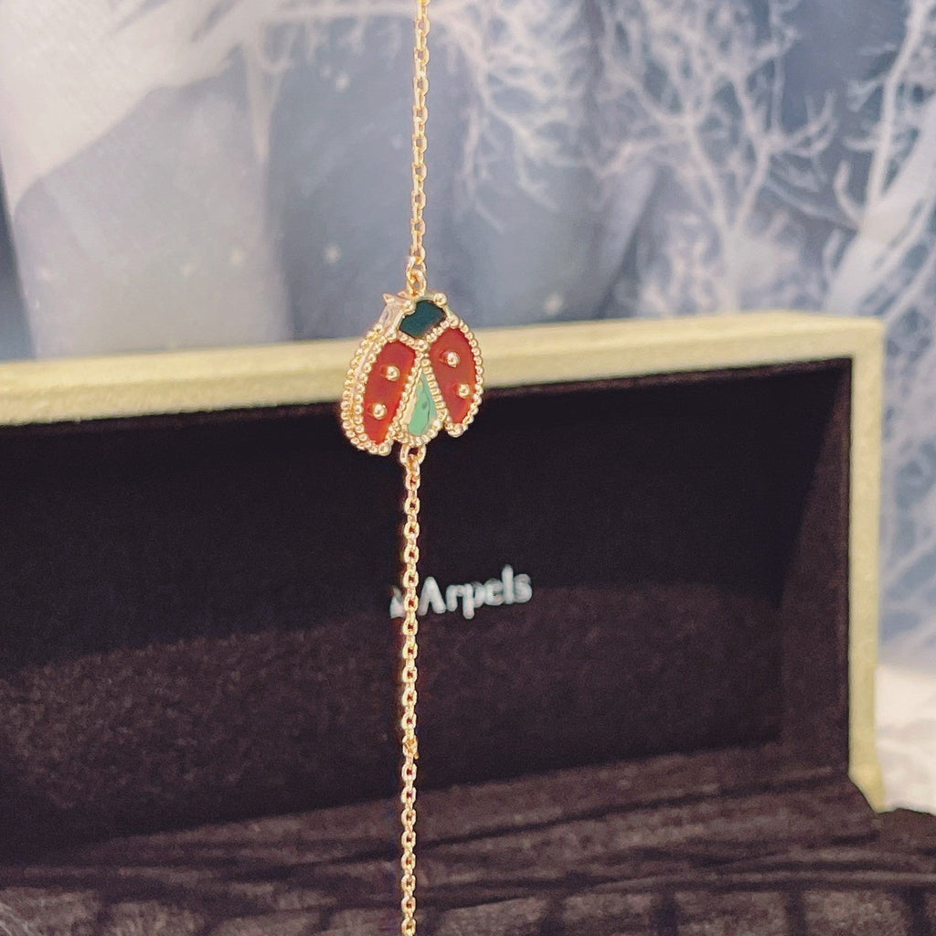 [Imperial] LUCKY SPRING 1 MOTIF PINK GOLD BRACELET