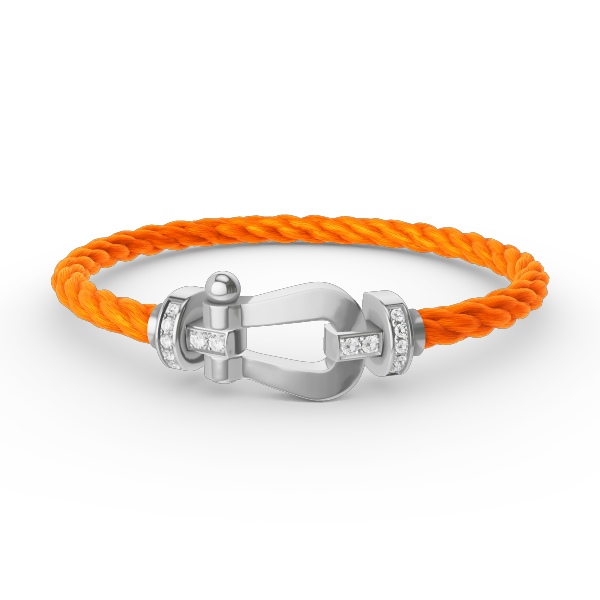 [Imperial] FORCE LARGE HORSESHOE HALF DIAMOND BRACELET SILVER