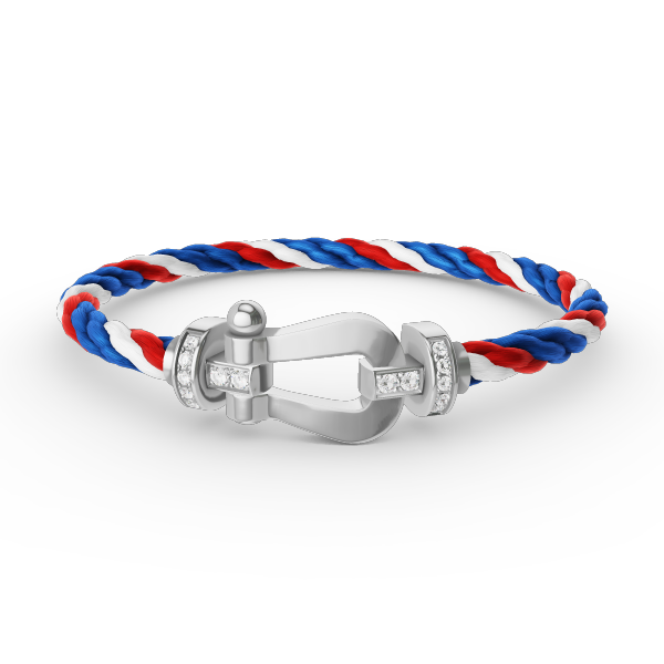 [Imperial] FORCE LARGE HORSESHOE HALF DIAMOND BRACELET SILVER