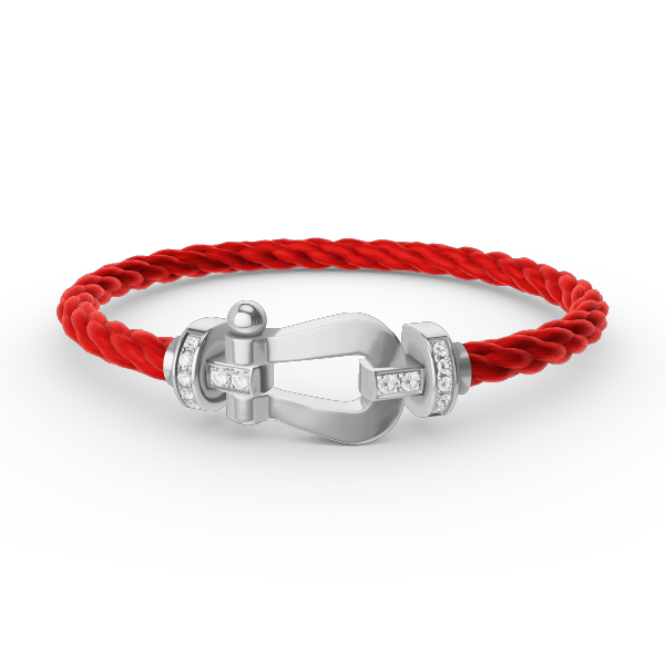 [Imperial] FORCE LARGE HORSESHOE HALF DIAMOND BRACELET SILVER