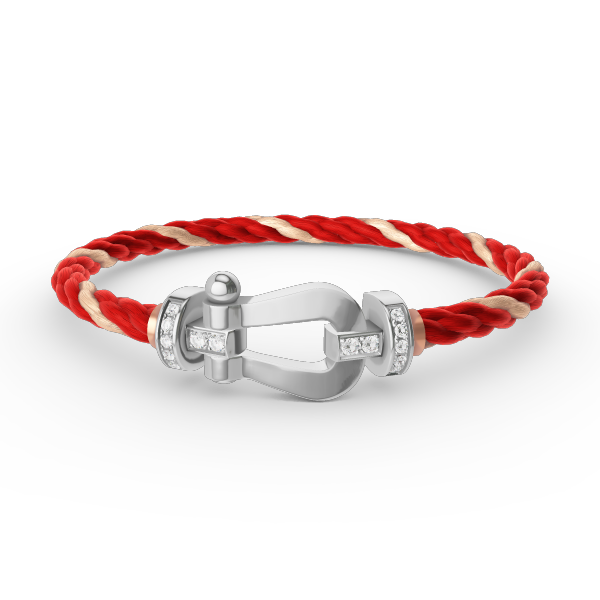 [Imperial] FORCE LARGE HORSESHOE HALF DIAMOND BRACELET SILVER